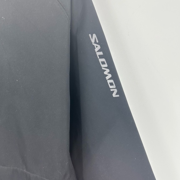 Salomon Black Nylon Jacket Ski Snowboard Mens XL - Picture 3 of 10